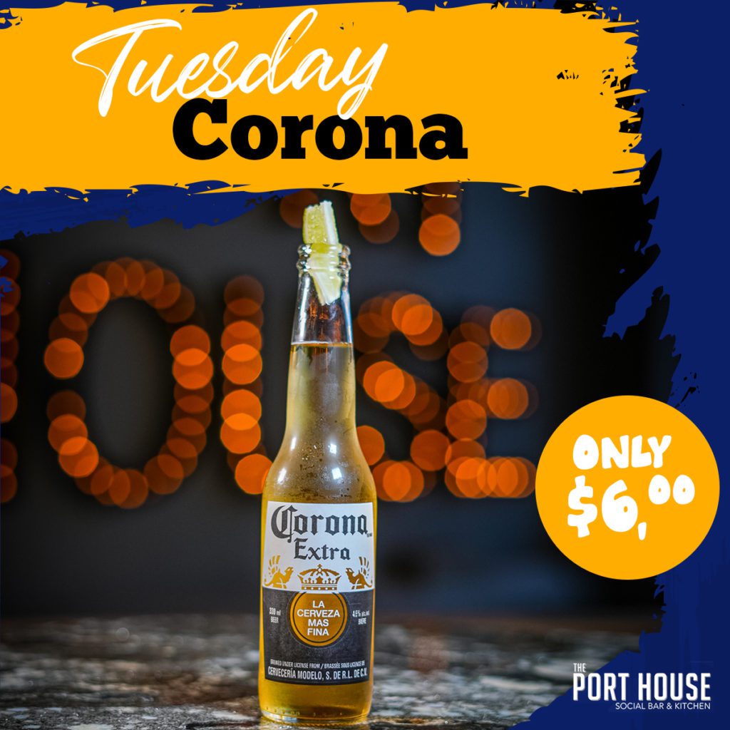 The Port House Daily Deals special for Tuesday on Coronas on $6