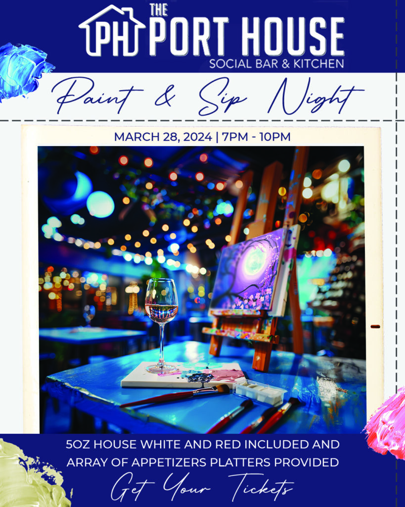 Join us for an evening of creativity and fun at our Paint and Sip Night! Tickets include a 5oz pour of house white and red wines, as well as an array of appetizer platters. Reserve your spot now for an unforgettable experience!